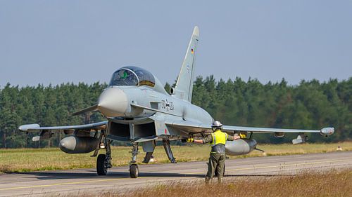 Tweezits Eurofighter Typhoon van de Luftwaffe.
