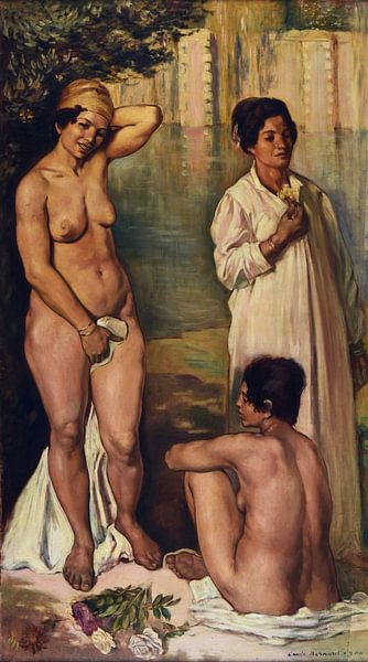 Émile Bernard, Fellah-vrouwen in bad, 1900 van Atelier Liesjes