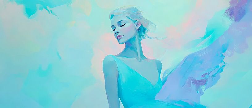 Feminine elegance in soft colours by Poster Art Shop