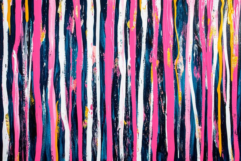 Colourful vertical stripes - abstract and vibrant by Poster Art Shop