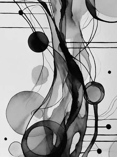 Circels - Abstract Fluid in Black