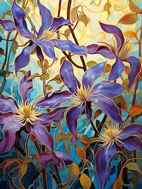 Clematis Kunst von Blumen Studio