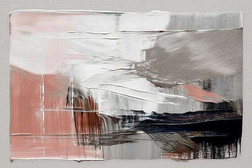 Moderne abstrakte Malerei: Impasto-Abdruck.