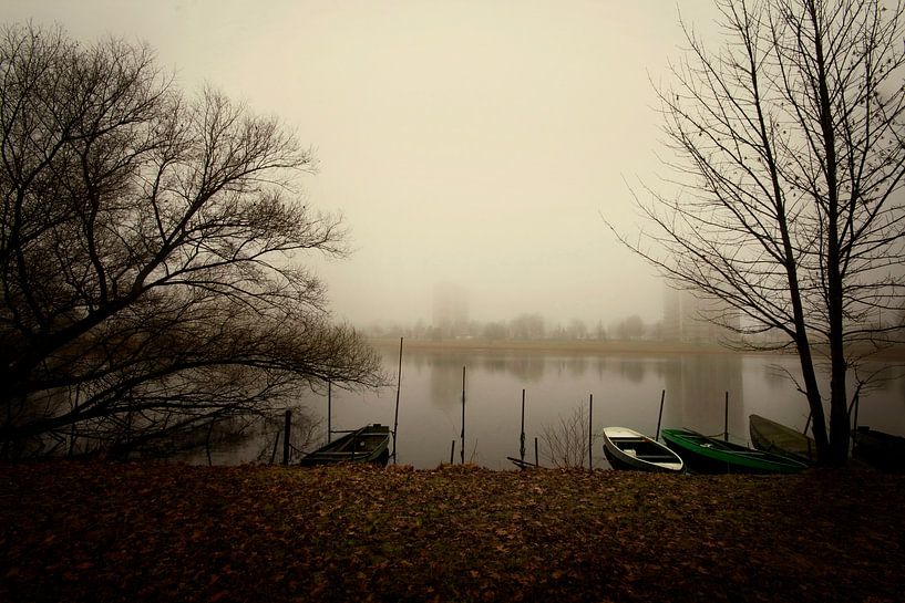 Zuiderplas 's-Hertogenbosch rowing boat by Nilla Berretty