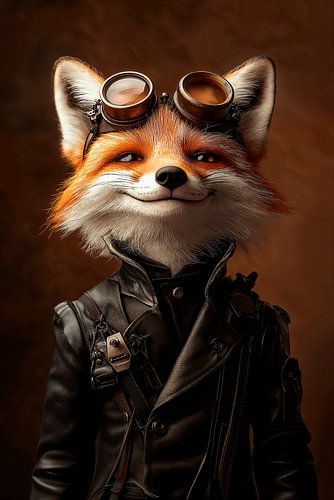 Steampunk Fox by Harry Hadders Design