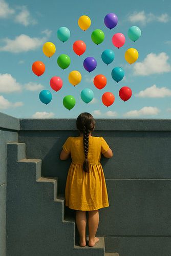 Kijken naar de Mogelijkheden – Meisje en de lucht vol dromen