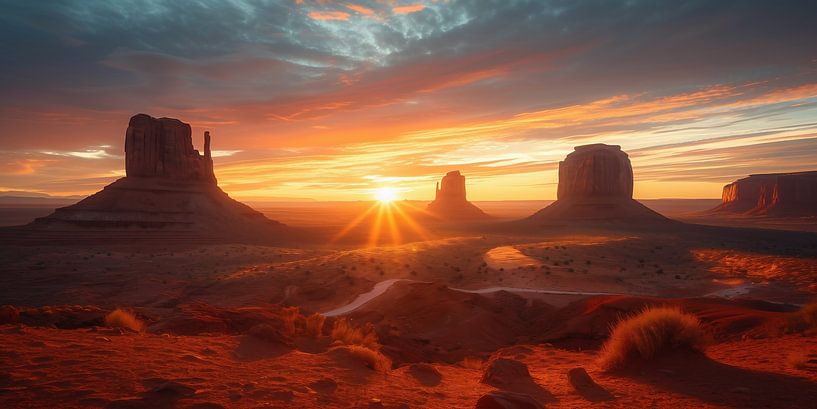 Frühmorgendliche Szenerie im Talgrund von fernlichtsicht