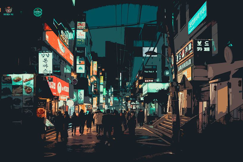 The hustle and bustle of Gangnam by Mickéle Godderis