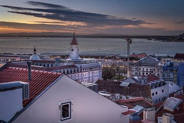 Miradouro de Santa Catarina, Lissabon van Jens Korte
