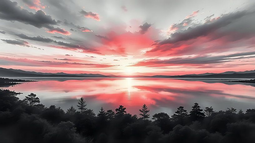 Magie bij zonsondergang van Jean Pierre