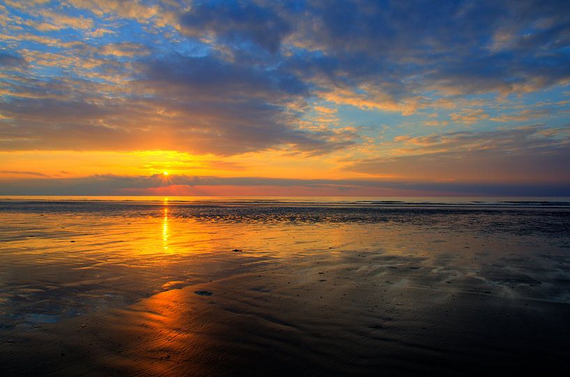 zonsondergang aan zee by Robby Stifter