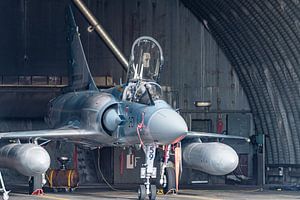 Dassault Mirage 2000-5F standby in shelter. van Jaap van den Berg