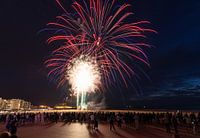Vuurwerk op het strand