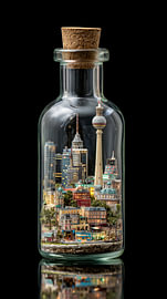 Berlin in a glass bottle by TheXclusive Art
