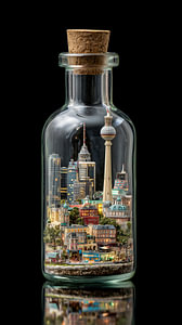 Berlin in einer Glasflasche