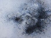 chimpansee schilderij van Peter van Loenhout thumbnail