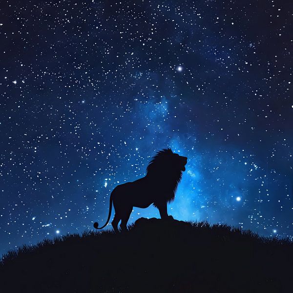 Signe astrologique du Lion par Poster Art Shop