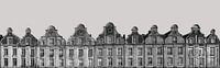 Facades of Arras in black and white, France by Adelheid Smitt thumbnail