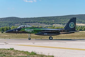 Saudi Boeing F-15 Eagle landed at Tanagra. by Jaap van den Berg