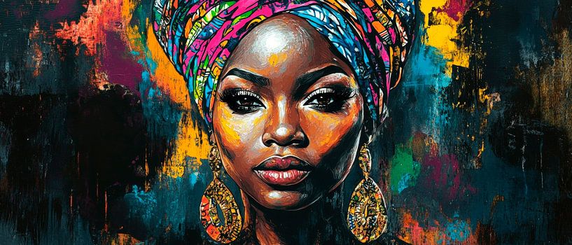 Afro-cultural elegance and strength by Poster Art Shop