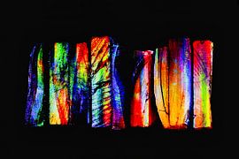 Digitale kunst - kleurijke fragmenten in beweging van Erik Martens