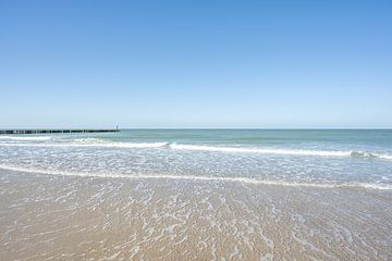 Plage Mer Air Brise-lames sur John van de Gazelle fotografie