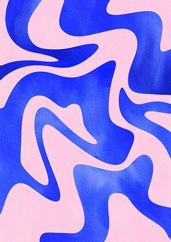 Vague bleue abstraite