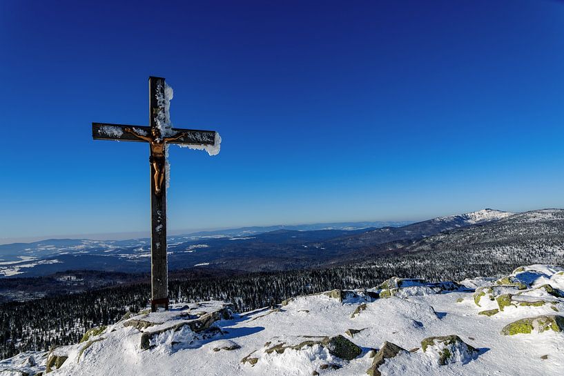 Gipfelkreuz auf dem Lusen von Dirk Rüter