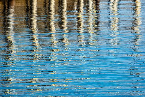 Reflet des bornes dans le lac de Constance sur Dieter Walther