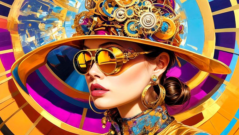 Technicolor Reflections by Wall Art Creations by Peter