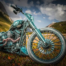 Harley Davidson in de Dolomieten van Freddy Hoevers