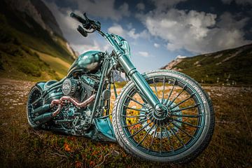 Harley Davidson in de Dolomieten van Freddy Hoevers