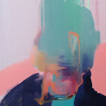 Contemporary modern abstract "Hide and seek" van Carla Van Iersel