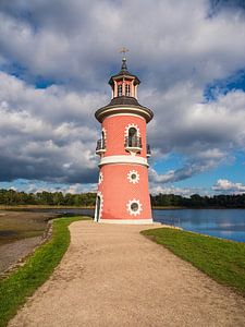 Leuchtturm nahe Schloss Moritzburg in Sachsen