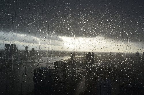 Rotterdam in de regen