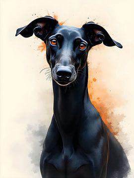 Galgo - Strength in Silence by Betty Maria Digital Art