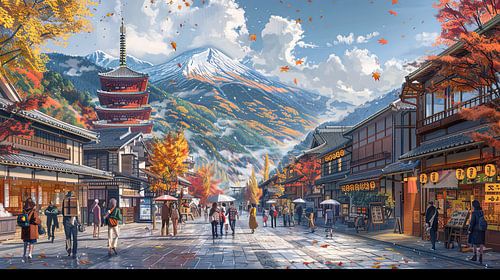 picturesque Japanese landscape