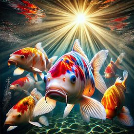 Group of Koi by Eric Nagel