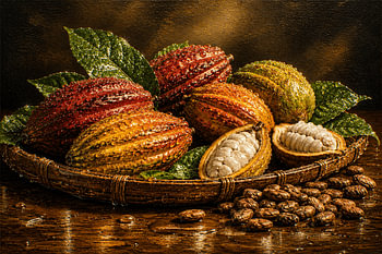 Fresh Cacao Harvest After the Rain I Indonesia I Rain Collection