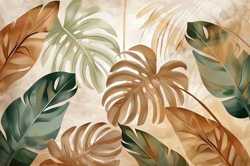 Monstera leaves