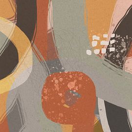 Pastel Expressions: Abstract Minimalist Art no. 5 by Dina Dankers