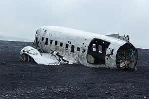 Vliegtuig wrak IJsland van Menno Schaefer