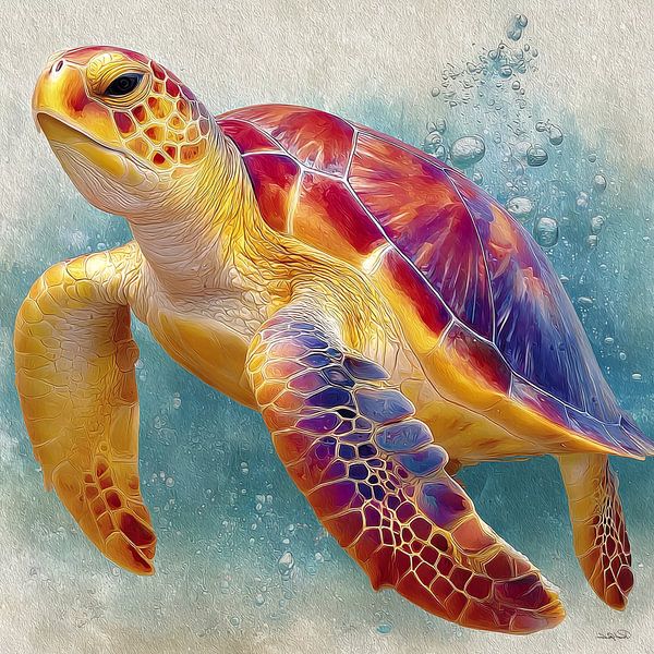 Sea turtle by Gelissen Artworks
