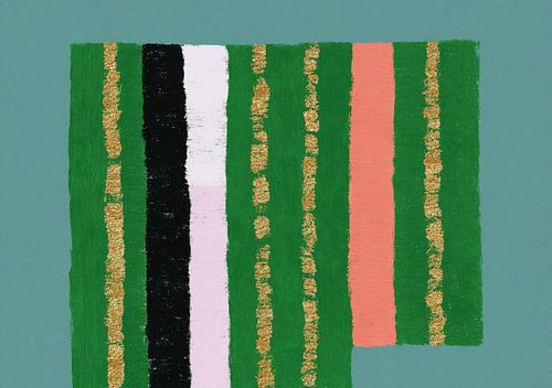 Abstract patroon met gouden lijnen