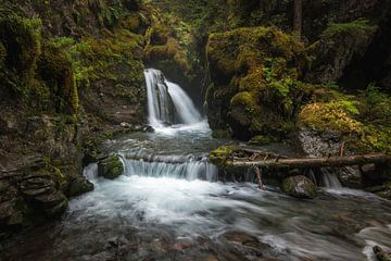Virgin Creek Waterfall in Alaska by Christian Möller Jork