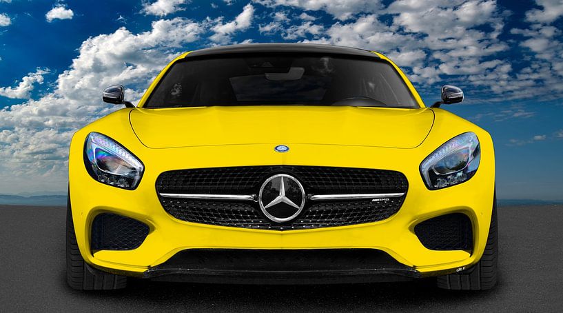 Mercedes-AMG GT Coupé in yellow by aRi F. Huber