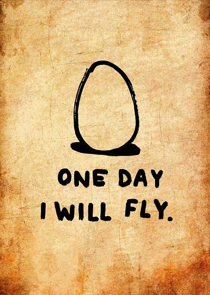 Egg Motivational Poster by Pus Meong Art