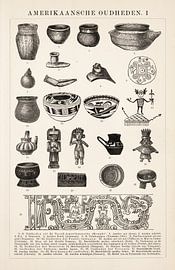 Vintage illustration American antiquities 1 by Studio Wunderkammer
