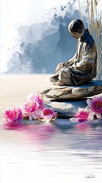 ZEN - Buddhism - Buddha - Buddha by Gelissen Artworks