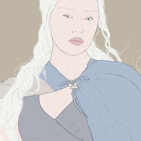 khaleesi game of thrones van poportret posters